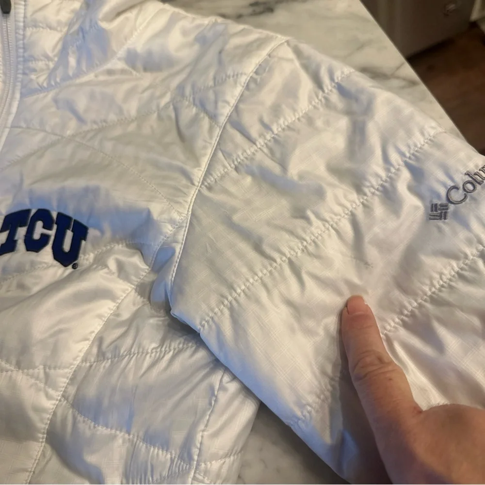 TCU Columbia White Women's Ski Jacket - Picture 8 of 8